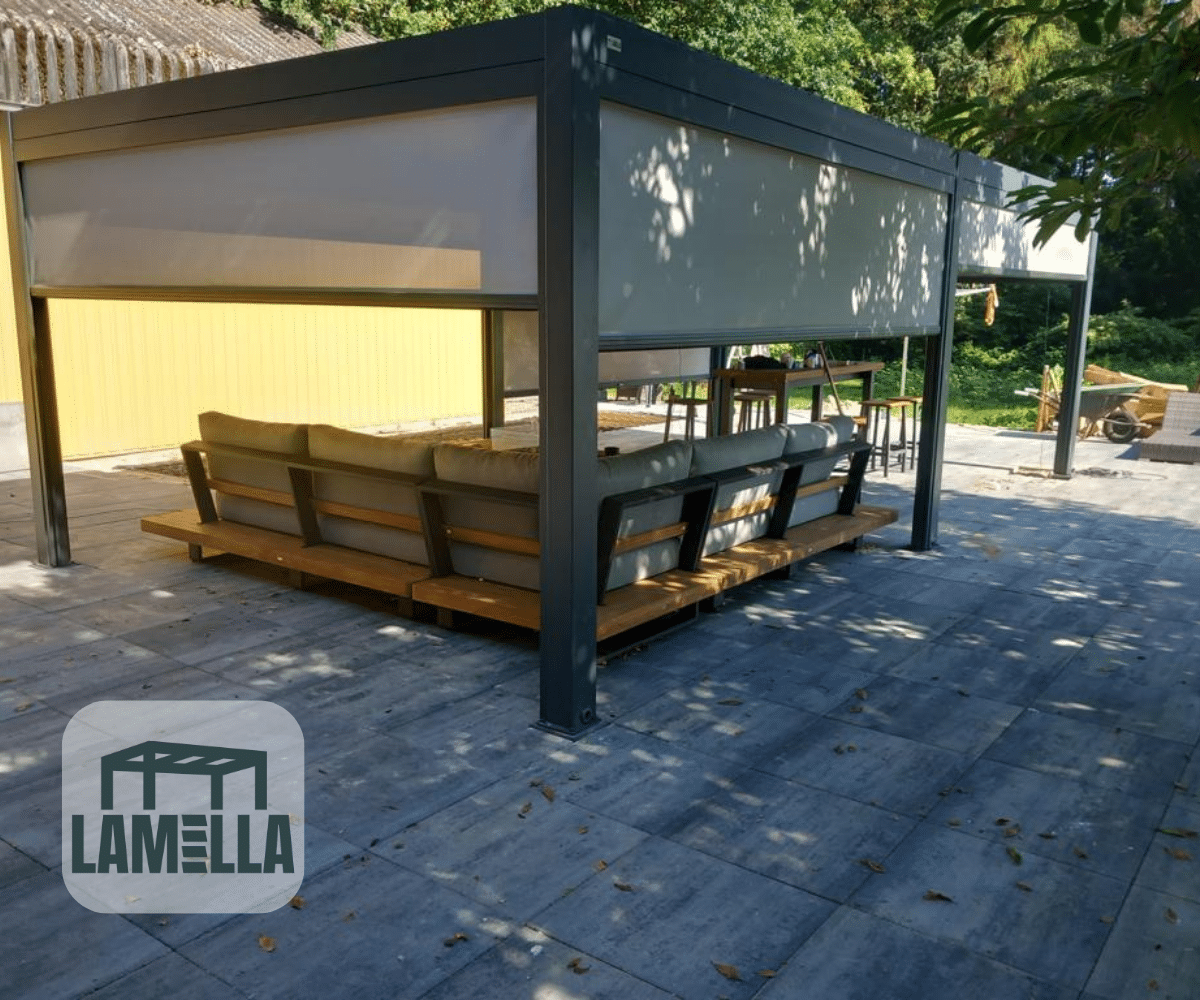 Pergola mit lamellendach 3x4m