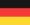 Das Bild zeigt die Flagge Deutschlands mit drei horizontalen Streifen in Schwarz, Rot und Gold von oben nach unten.