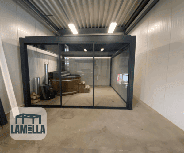Elektrische Pergola Mit Glaswaenden